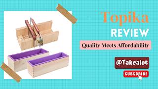 Topika -7-in-1 Soap Making Kit with Wood Boxes, Silicone Moulds &amp; Cutters