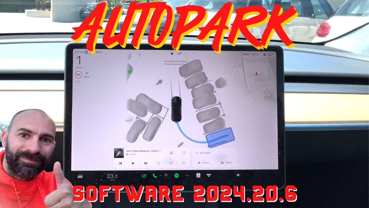 Parcheggio automatico con Tesla Vision senza sensori - aggiornamento 2024.20.6 ⚡️Lampi di Tesla