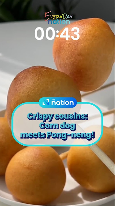 Crispy cousins: Corn dog meets pong-neng!