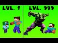 CROOK vs BOSS Lvl 1 Lvl 999 - Rich Hulk vs Poor Zombie   - Monster School