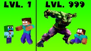 CROOK vs BOSS Lvl 1 Lvl 999 - Rich Hulk vs Poor Zombie - Animation