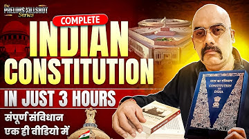 COMPLETE Indian Constitution in One SHOT! Dr. Sidharth Arora Polity | UPSC Prelims 2025 KillSHOT