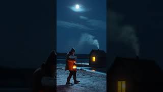 Old Fisherman Saves Swan During a Freezing Night