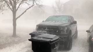 Insane 2 Minute Hailstorm in Texas Caught on Camera!