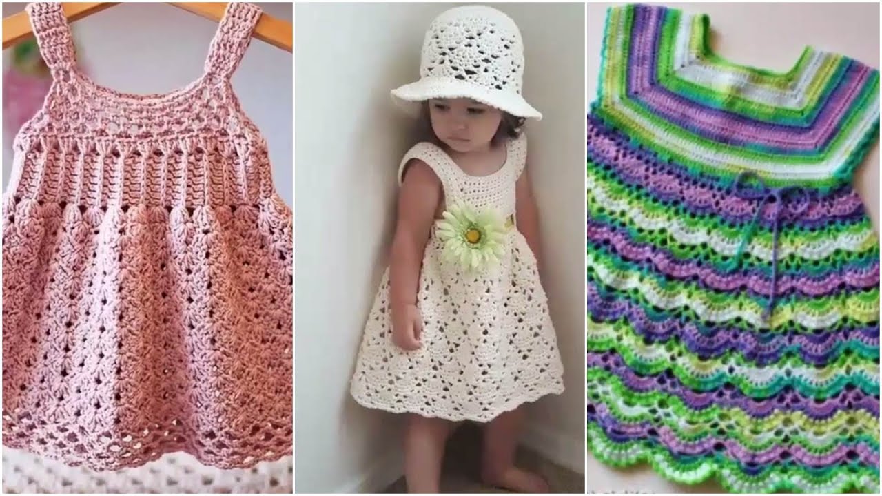 Stunning Frock Designs Made With Crochet & Knitting for Baby Girls ...