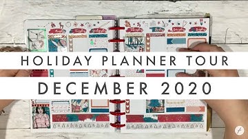 December Classic Disc Bound Planner Set Up // Christmas Planner + DIY Disc Bound Charm Tutorial