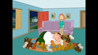 Never be too many dogs. Family Guy Season 5 Episode 14.