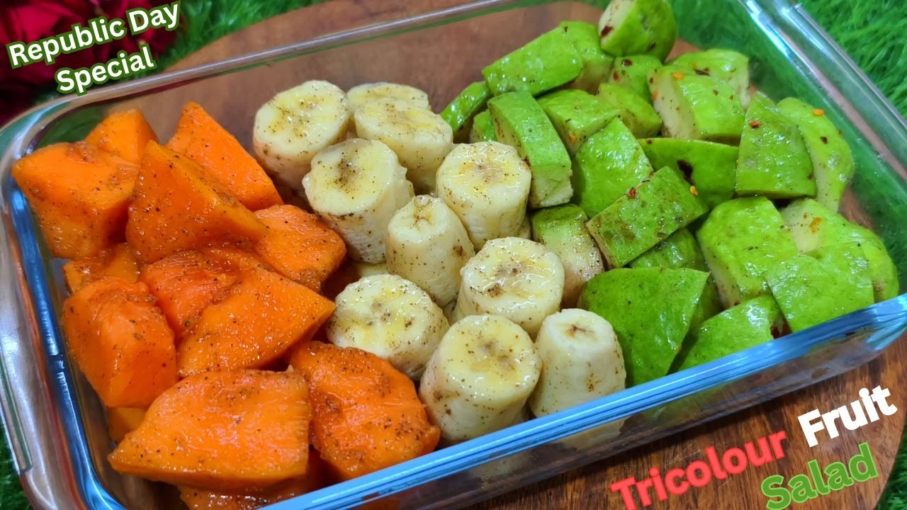 Republic Day Special Tricolor Fruit Salad I Fruit Chaat I Weightloss Recipe
