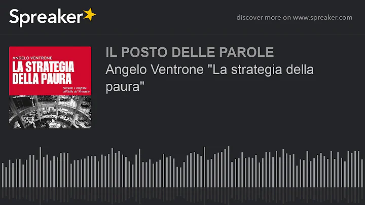 Angelo Ventrone "La strategia della paura"