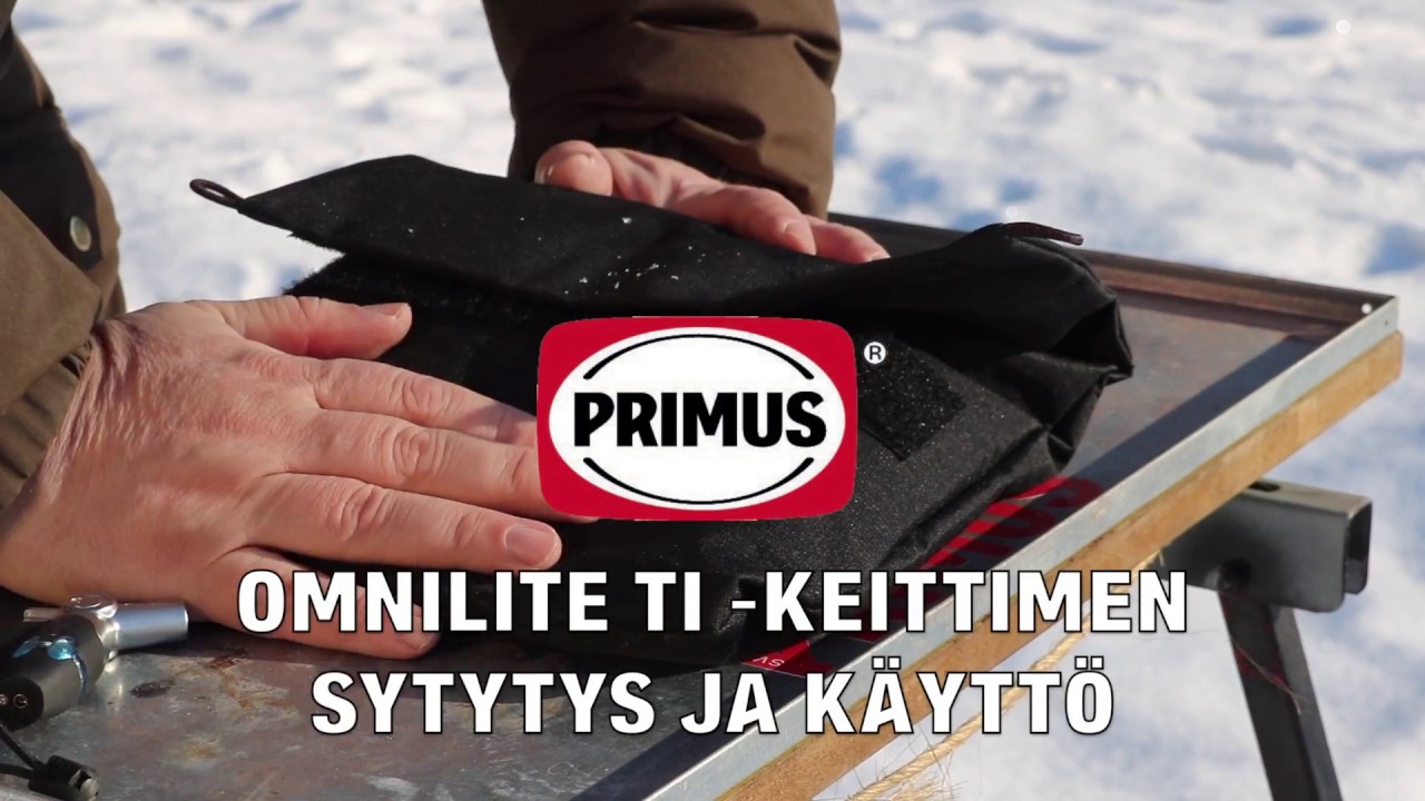 Omnilite Ti -keittimen sytytys ja käyttö