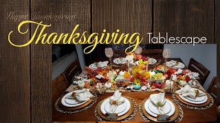 DIY - Thanksgiving Tablescape - Family Gathering - Dinner - Paper to masterpiece