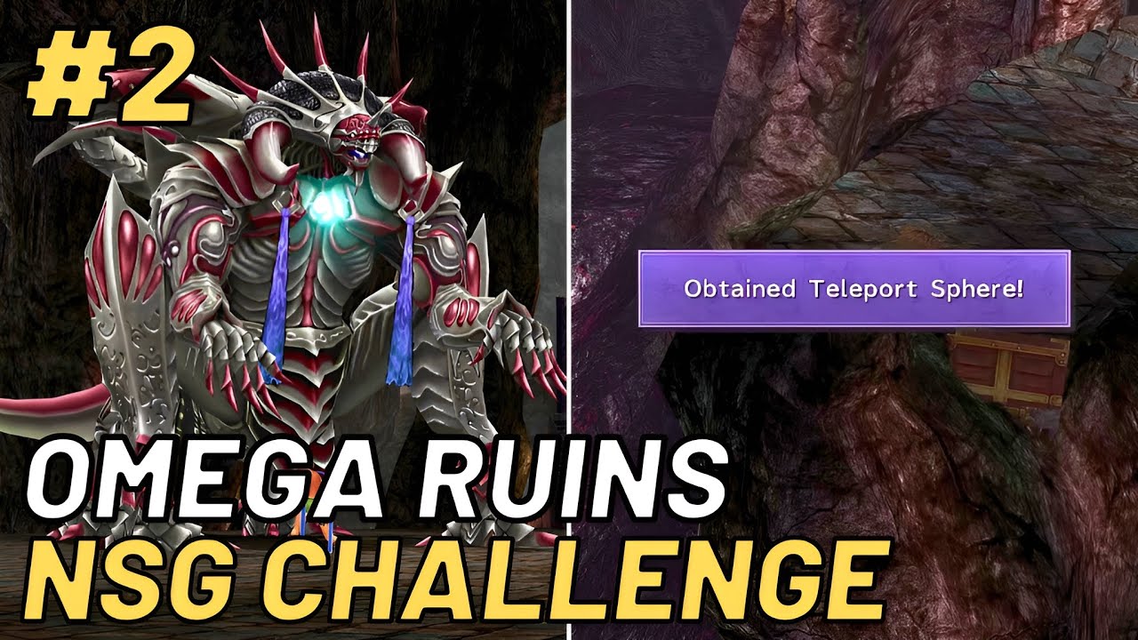 Can I escape Omega Ruins with No Sphere Grid? FFX Challenge 2