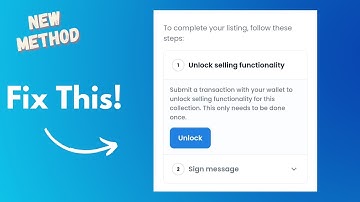 How to Fix Unlock Currency Transaction Error on OpenSea 2022 | opensea unlock currency not working