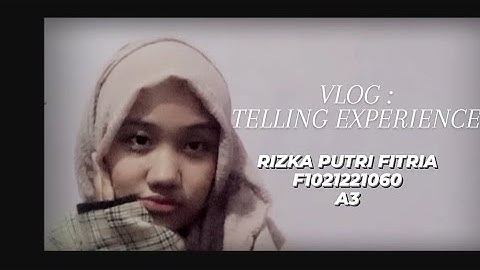 VLOG  | Telling Experience | Speaking for Transactional Function