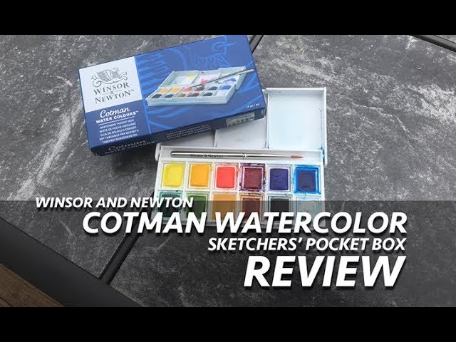 Winsor & Newton Cotman Watercolor Set - Customizable Travel Tin, Set of 12,  Assorted Colors, Half Pans