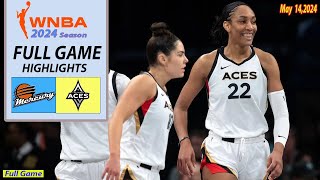 Phoenix Mercury vs Las Vegas Aces Full Game | WNBA 2024 Season | WNBA Highlight |Women's baseketball