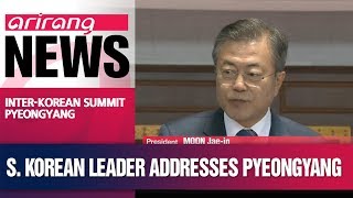 President Moon Jae-in speaks to N. Korean audience of 150,000