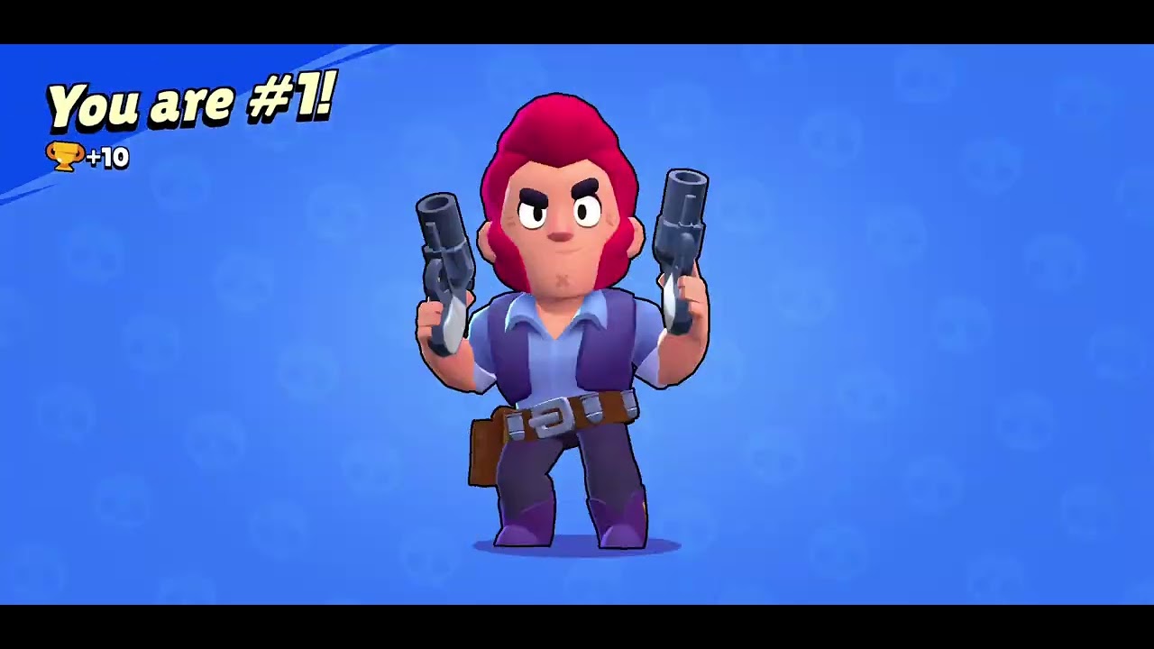 Colt!!!Gameplay brawl stars + 100 trophys on little acc