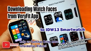 Downloading Watch Faces from VeryFit App to IDW13 Smartwatch screenshot 5