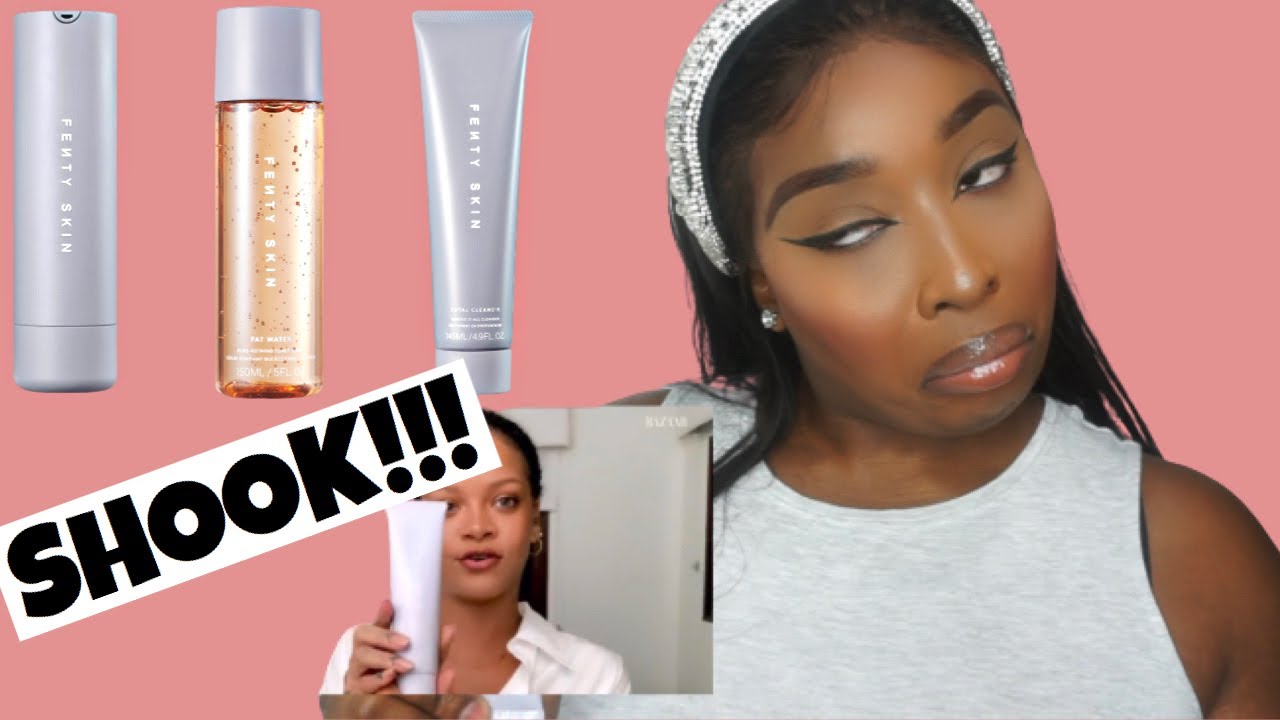 I Followed Rihanna S Night Time Skin Care Routine Using Fenty Skin Honest Review Youtube