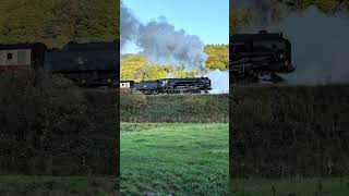 The 9F taking the last service of the day back to Pickering