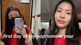 First day of school grwm + vlog *sophmore year*