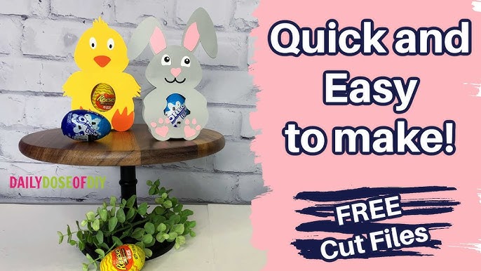 Animal Easter Eggs made with a Cricut machine 
