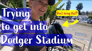 Trying to get into Dodger Stadium