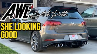 MK7.5 Golf R AWE SwitchPath Catback Exhaust | On EQT Stage 1 Tune Golf R