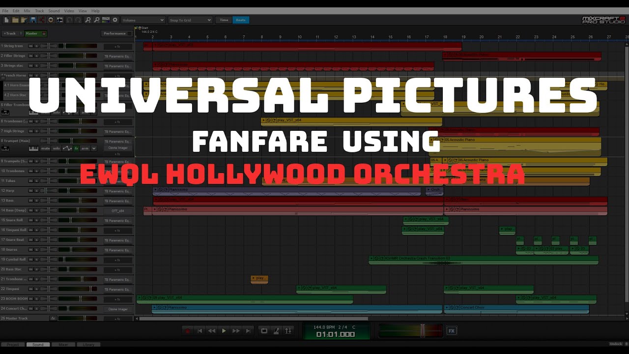 Universal Pictures Fanfare using EWQL Hollywood Orchestra YouTube