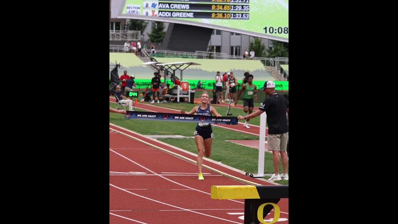 Sierra Wall runs away with the U20 women’s steeplechase title 👏 #usatf #track