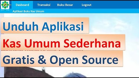 Aplikasi Kas Umum Sederhana (Open Source) | Excel VBA