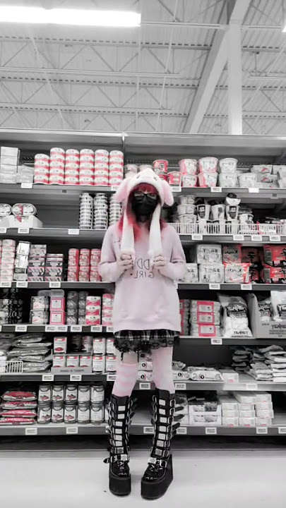 I Was Wearing My Bunny Hat In Public And THIS Happened!! 🤯 #shorts #altfashion #ootd #egirl