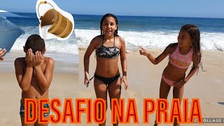 DESAFIO  DA PISCINA NA PRAIA!