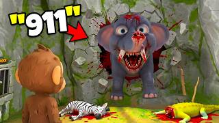 DO NOT Break Elephant Out Of The Wall At 3am! - I Am Monkey VR