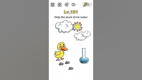 2020 Brain Out Level 121 Help The Duck Drink Water