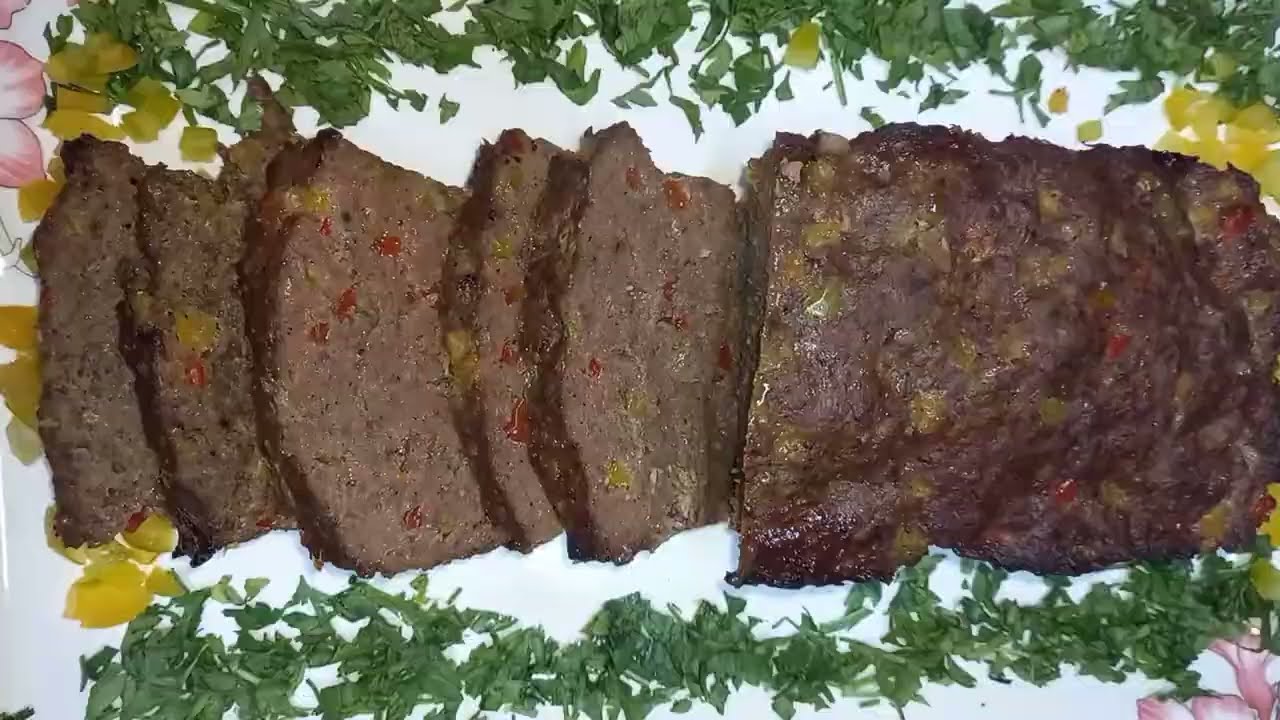 طريقة عمل قالب اللحمه المفرومه في الفرن 🥩