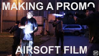 Filming a new style of Airsoft event.
