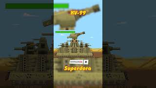 Evolution Battle: KV-99 VS Superdora | #tanks #homeanimations #gerand