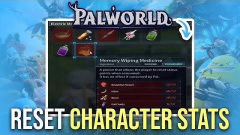 How To Respect Your Character And Reset Stats In Palworld