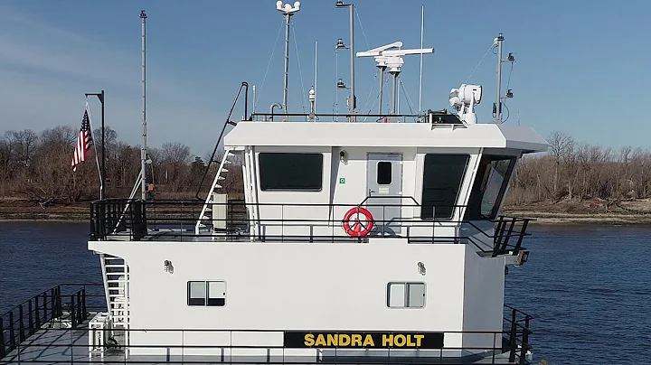 The Towboat M/V SANDRA HOLT Northbound Passing The...