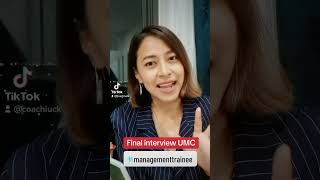 Final interview UMC เตรียมตัวยังไง Management Trainee