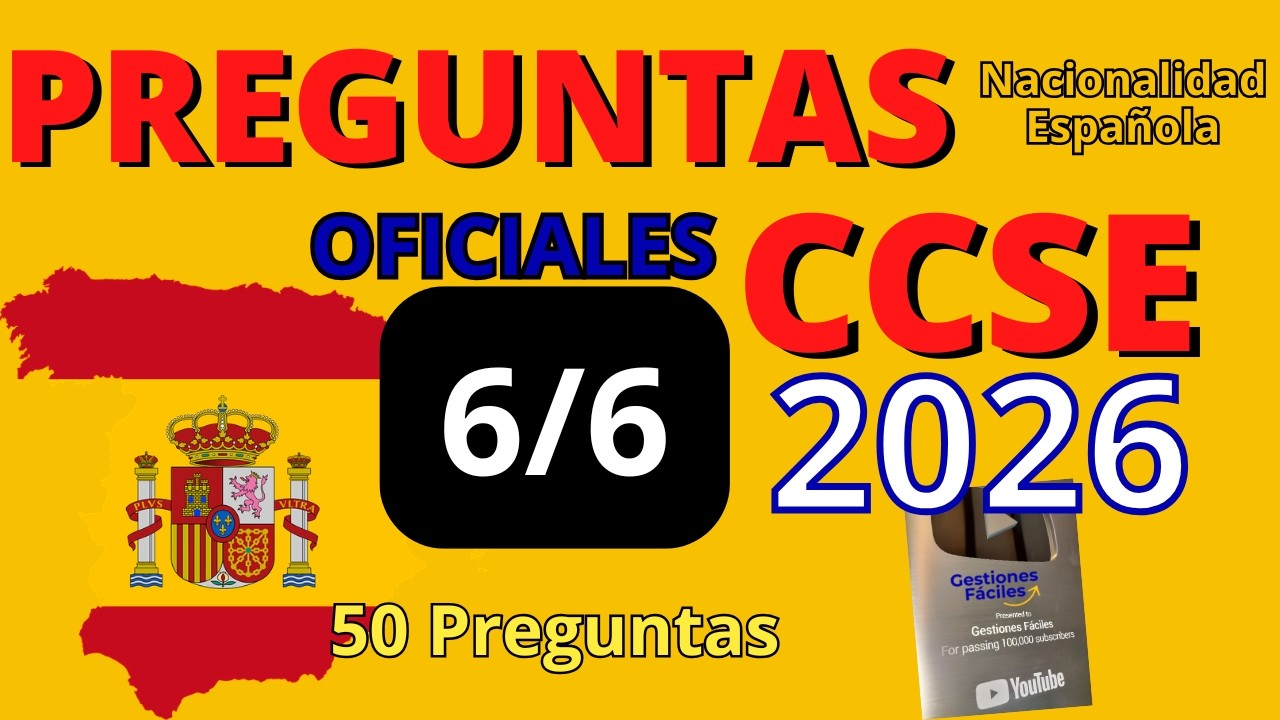 ⏩𝘾𝘾𝙎𝙀 𝙏𝙚𝙨𝙩 𝙀𝙭𝙖𝙢𝙚𝙣 𝟔/𝟔💥𝐂𝐨𝐧𝐬𝐞𝐠𝐮𝐢𝐫 𝐥𝐚 𝐍𝐚𝐜𝐢𝐨𝐧𝐚𝐥𝐢𝐝𝐚𝐝 𝐄𝐬𝐩𝐚𝐧̃𝐨𝐥𝐚 𝐏𝐫𝐞𝐠𝐮𝐧𝐭𝐚𝐬 𝟐𝟎𝟐𝟔😜#gestionesfaciles #ccse2026