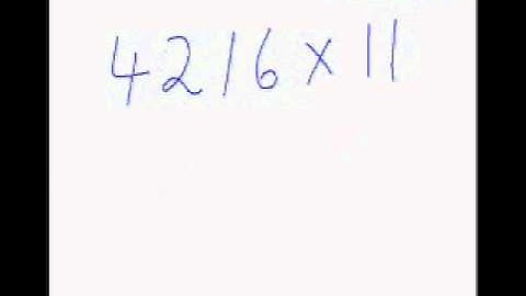 Multiply any Number with 11 in 10 sec!(Ronak Kotari)