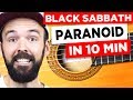 Gitarre lernen - Black Sabbath - Paranoid - in 10 Minuten - EINFACH & auf Deutsch