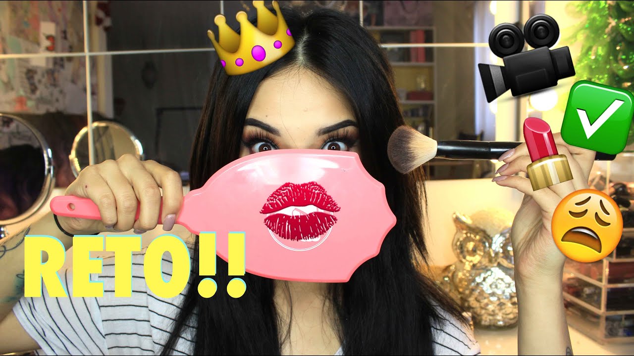 Reto! Me Maquillo Con La Mano Izquierda !