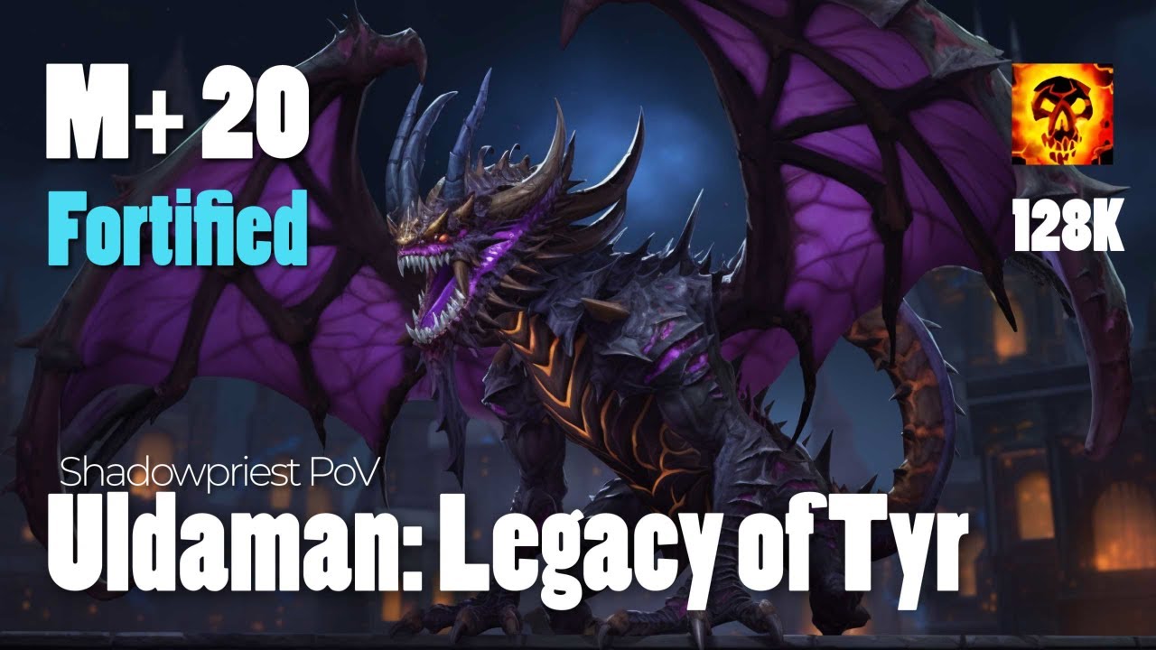 ⁣Uldaman: Legacy of Tyr M+ 20 Fortified | Shadow Priest PoV | World of Warcraft Dragonflight Season 2