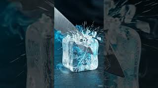 Slicing Ice Has Never Looked This Satisfying 🧊 #asmrshorts #hypnoticvideo #loopvideo