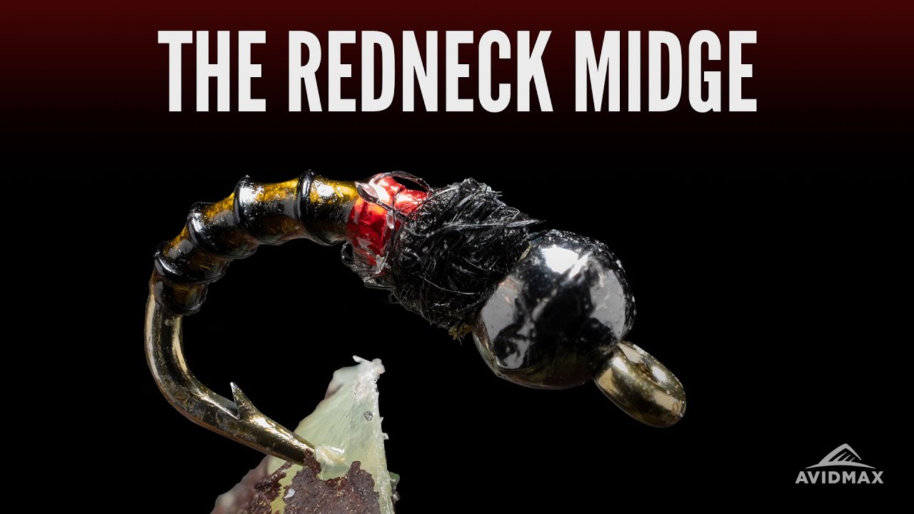 Как завязать мушку Fulling Mill's Red Neck Midge | Урок по вязанию мушек