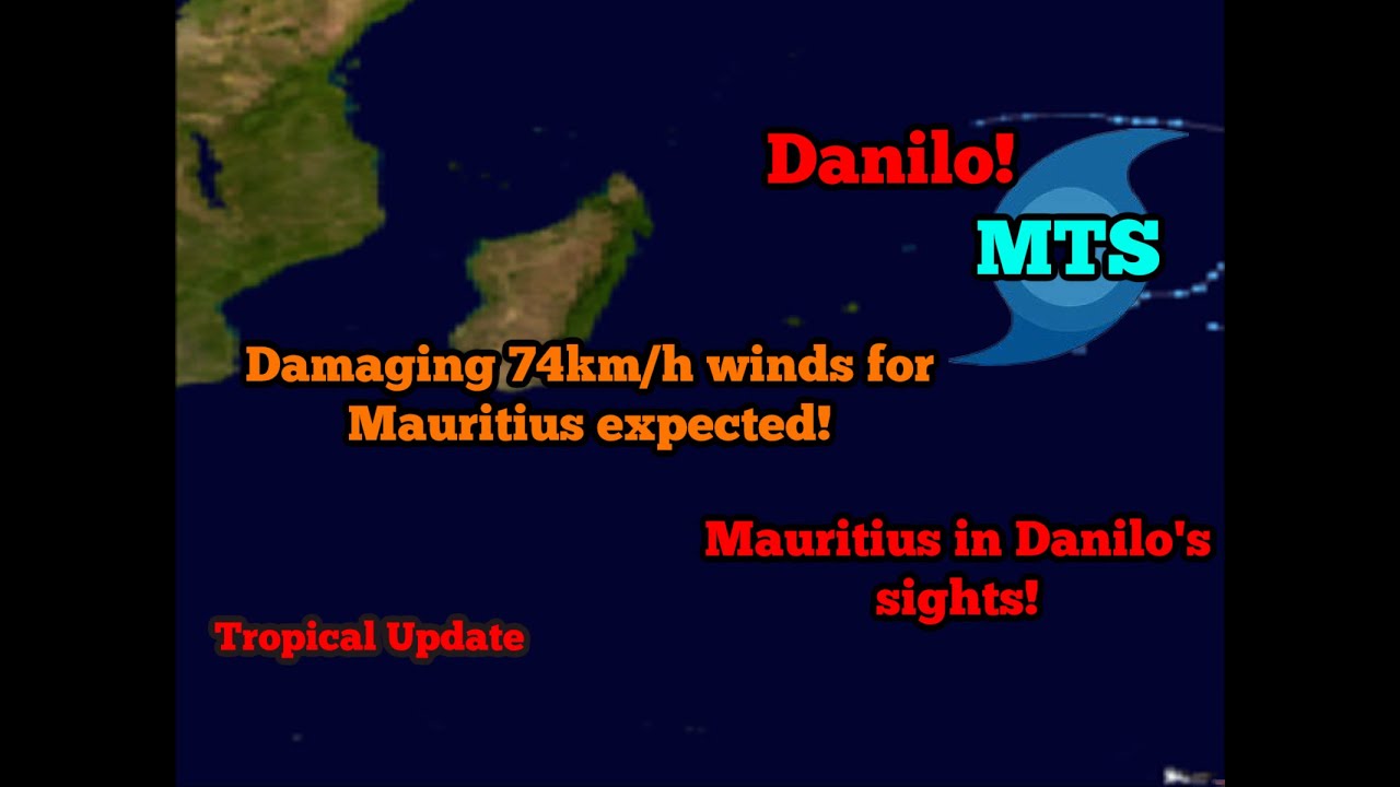 Mauritius Forecasted To Get 74 km/h Winds From Tropical Cyclone Danilo!!